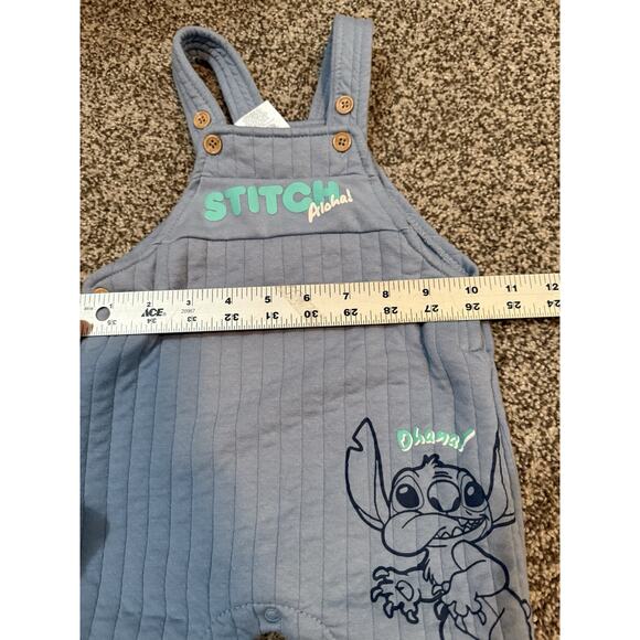 Disney Baby 12M (12 Months) Baby Unisex Stitch Aloha Snap Overalls - Picture 10 of 10
